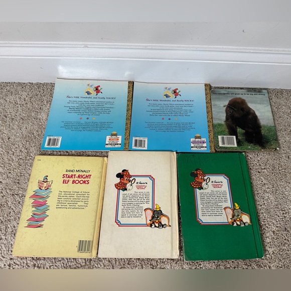 Vintage: Collectible Disney’s A Little Golden Book 6 Piece Bundle - Picture 3 of 11